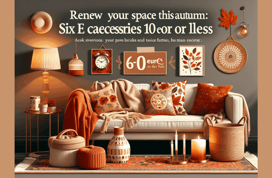 Renueva Tu Espacio Este Otoño: Seis Accesorios de Pepco por Solo 10 Euros o Menos