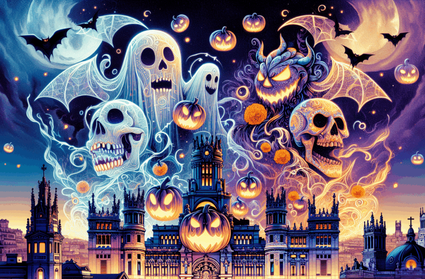 Espectros y Calaveras: Celebrando la Conexión entre Halloween y el Día de Muertos en el Corazón de Madrid