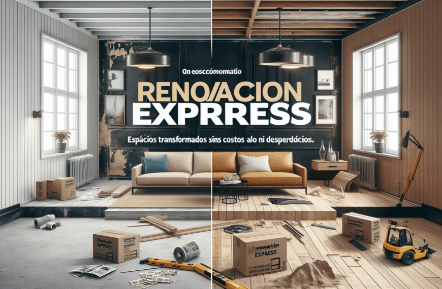 Renovación Express: Espacios Transformados sin Costos Altos ni Desperdicios