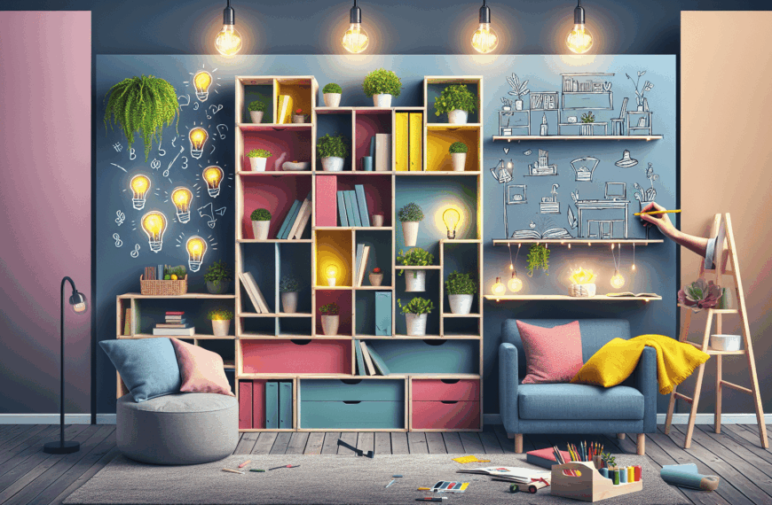 Transforma tu Espacio: 4 Creativas Formas de Personalizar tu Estantería Kallax de Ikea