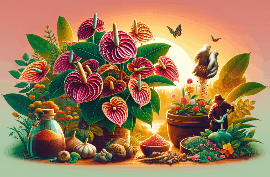 Descubre el Abono Casero Ideal para Anturios y Potencia su Crecimiento y Floración