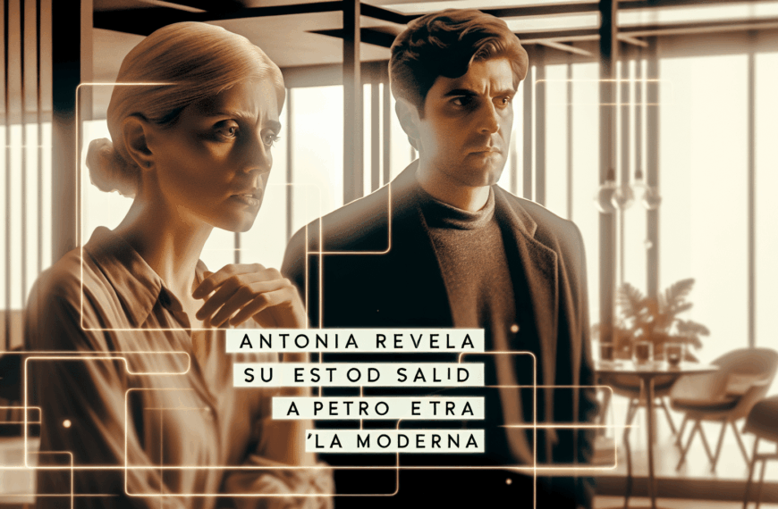 Antonia Revela su Estado de Salud a Pietro en ‘La Moderna’