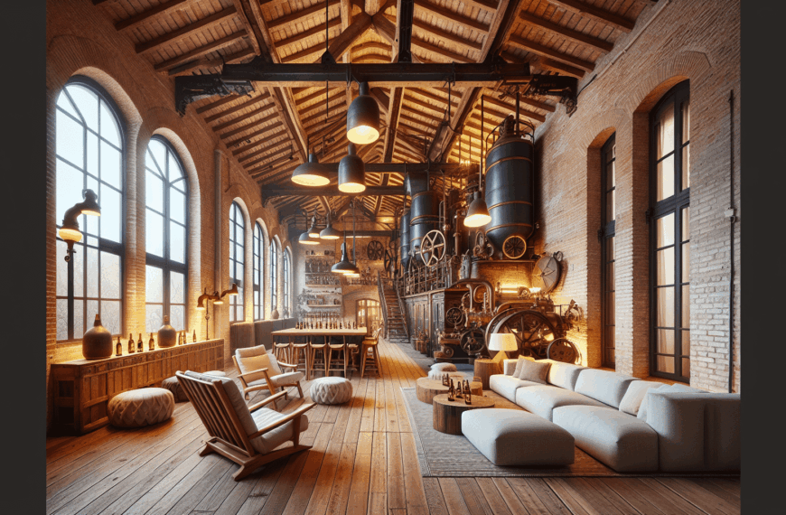 Ático Encantador en Barcelona: Cervecería del Siglo XIX Convertida en Refugio Moderno