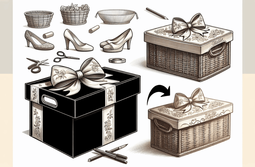Transforma una Caja de Zapatos en una Cesta Chic: Organiza tu Hogar con Estilo