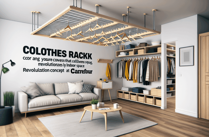 Carrefour Innova con Tendedero de Techo para Maximizar Espacio en el Hogar