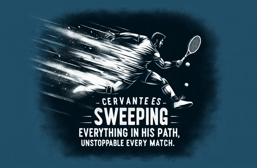 Cervantes arrasa en su camino, imparable en cada partida