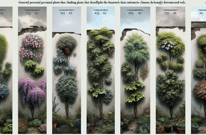 Cinco Trepadoras Perennes para Revitalizar Paredes en Climas Extremos