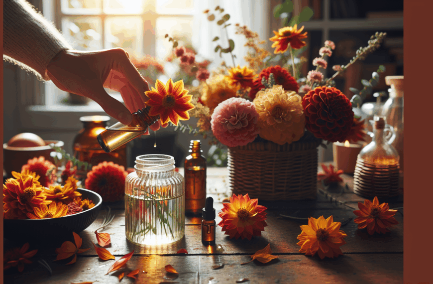 Guía para Elaborar un Ambientador Casero con Esencias de Flores de Otoño