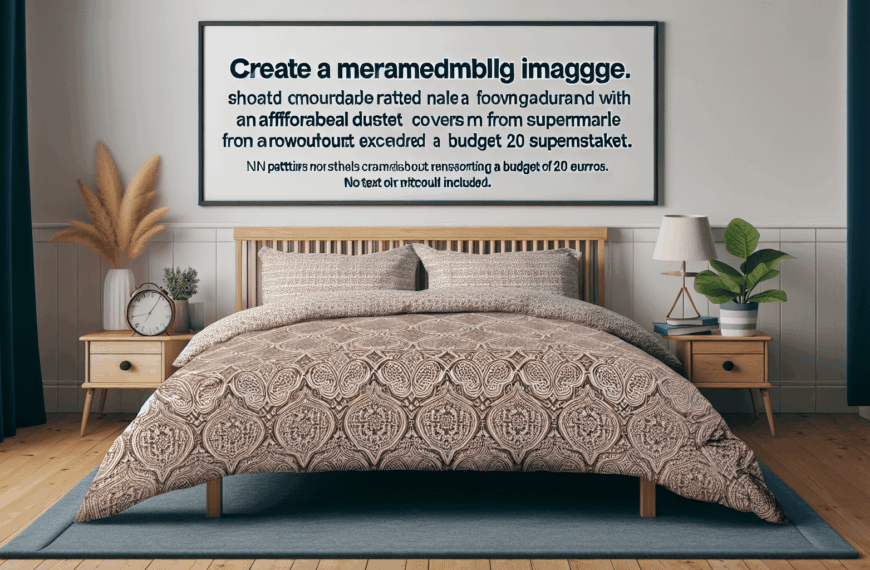 Transforma Tu Dormitorio con la Funda Nórdica de Lidl por Solo 20 Euros