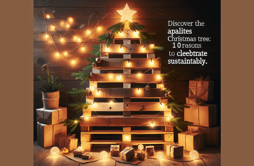 Descubre las Ventajas de los Árboles Navideños de Palets: 10 Razones para Celebrar Sosteniblemente