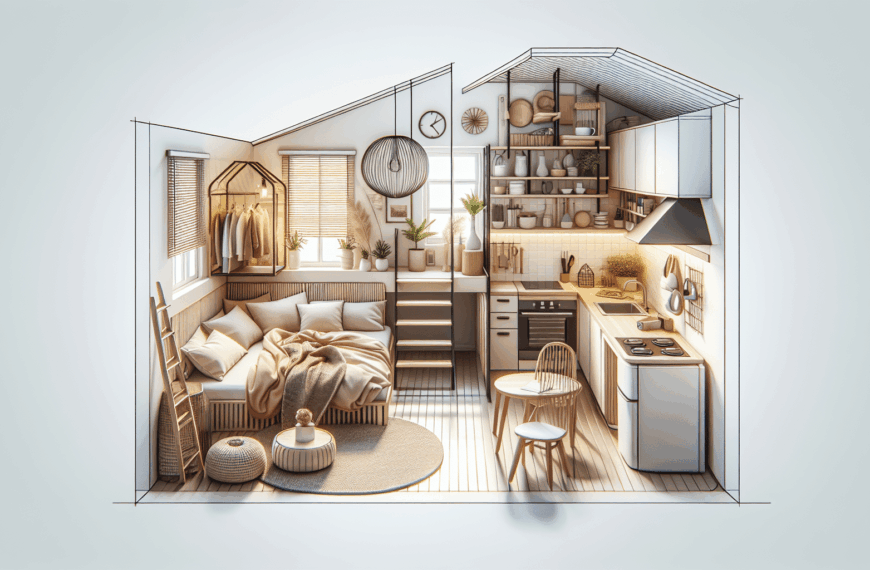 Transformación Integral: Interiorismo en un Mini Piso de 35m² con Dormitorio Acogedor y Cocina Eficiente