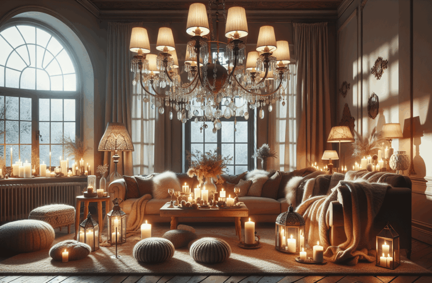 Transforma Tu Salón en un Refugio Invernal: 7 Ideas de Iluminación con Lámparas, Velas y Candelabros