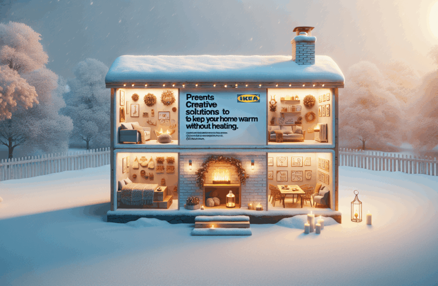 Ikea Presenta Soluciones Creativas para Mantener el Hogar Cálido sin Calefacción