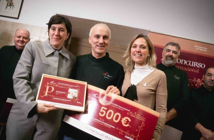 Íñigo Tizón, de Bar Gran Sol-Hondarribia, se proclama Chef Medieval 2024 en Sigüenza con 'Sarandonga'
