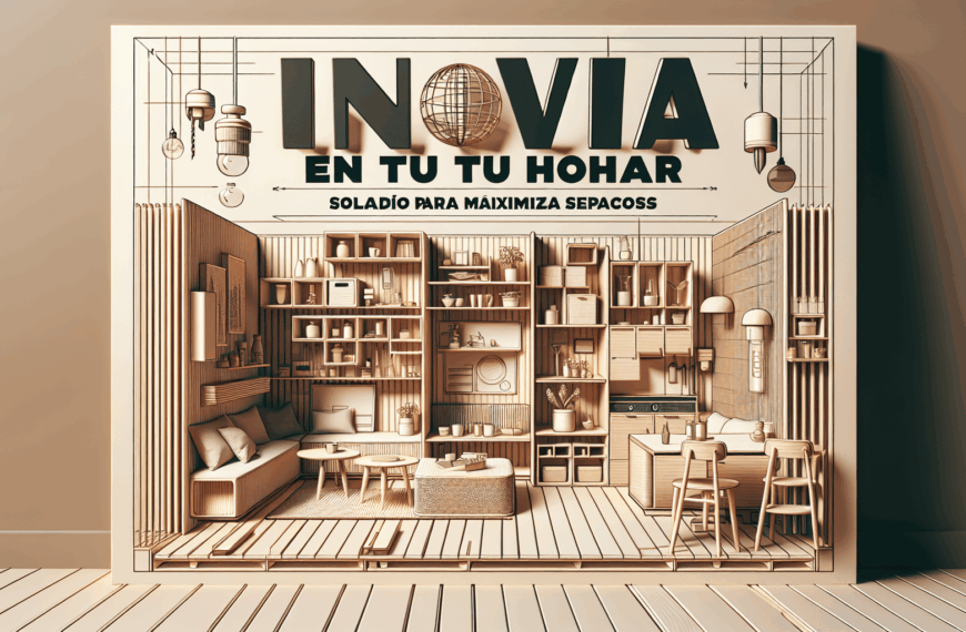 Innova en Tu Hogar: Soluciones Sin Taladro para Maximizar Espacios