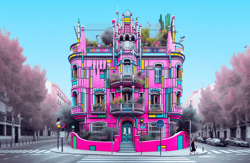 El Vibrante Refugio Madrileño de Mario Vaquerizo y Alaska: Un Despliegue Exuberante de Color Block