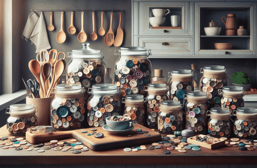 Organización Creativa: Transformando Botones Antiguos en Soluciones para tu Cocina