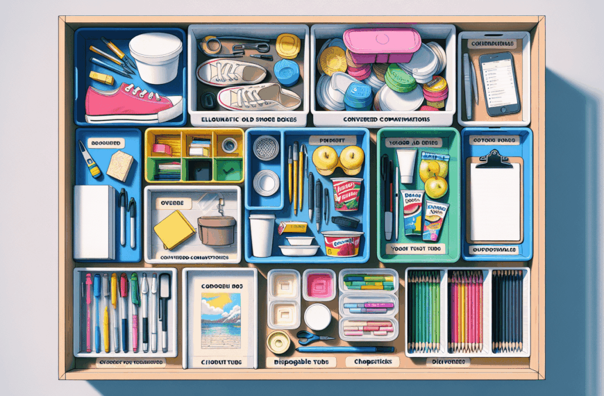 Organizadores de Cajón: Transforma Tu Espacio con Materiales Reutilizados