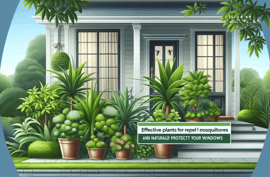 Plantas Efectivas para Ahuyentar Mosquitos y Proteger Tus Ventanas de Manera Natural
