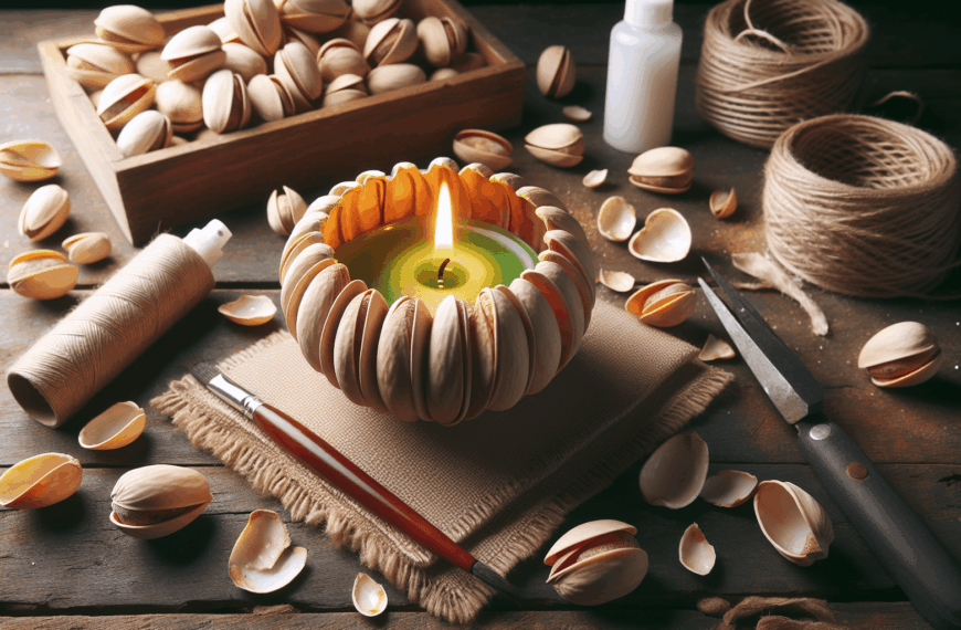 Portavelas Únicos: Recicla Cáscaras de Pistacho con Esta Creativa Manualidad