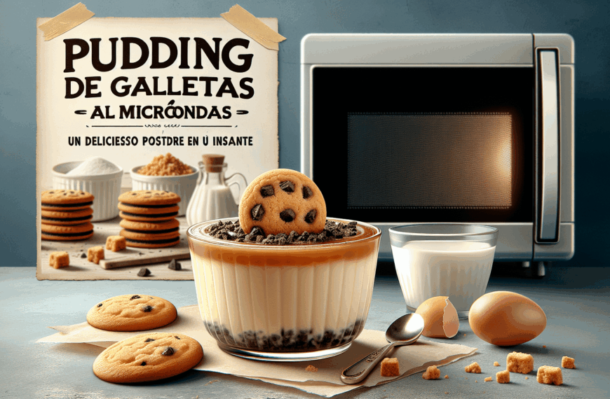 Pudding de Galletas al Microondas: Un Delicioso Postre en un Instante