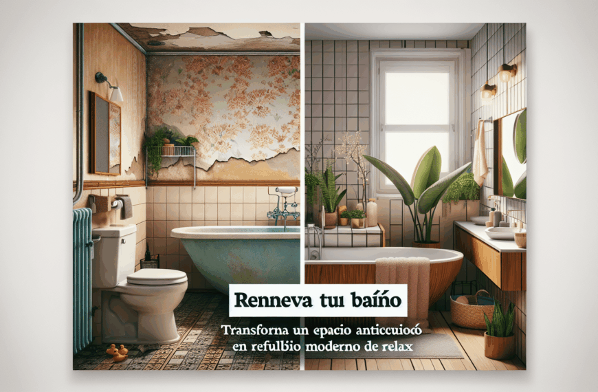 Renueva Tu Baño: Transforma un Espacio Anticuado en un Refugio Moderno de Relax