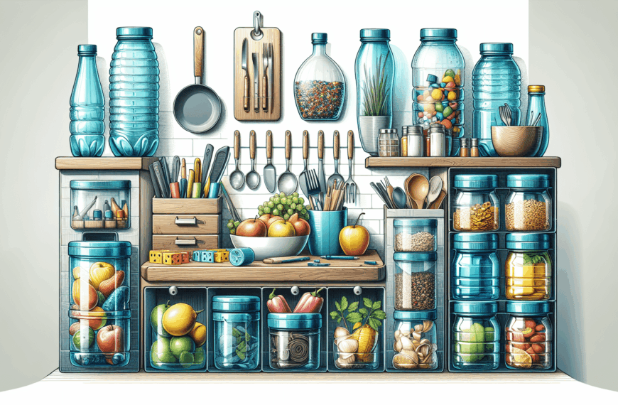 Optimización de tu Cocina: Innovadoras Ideas para Reutilizar Botellas de Plástico