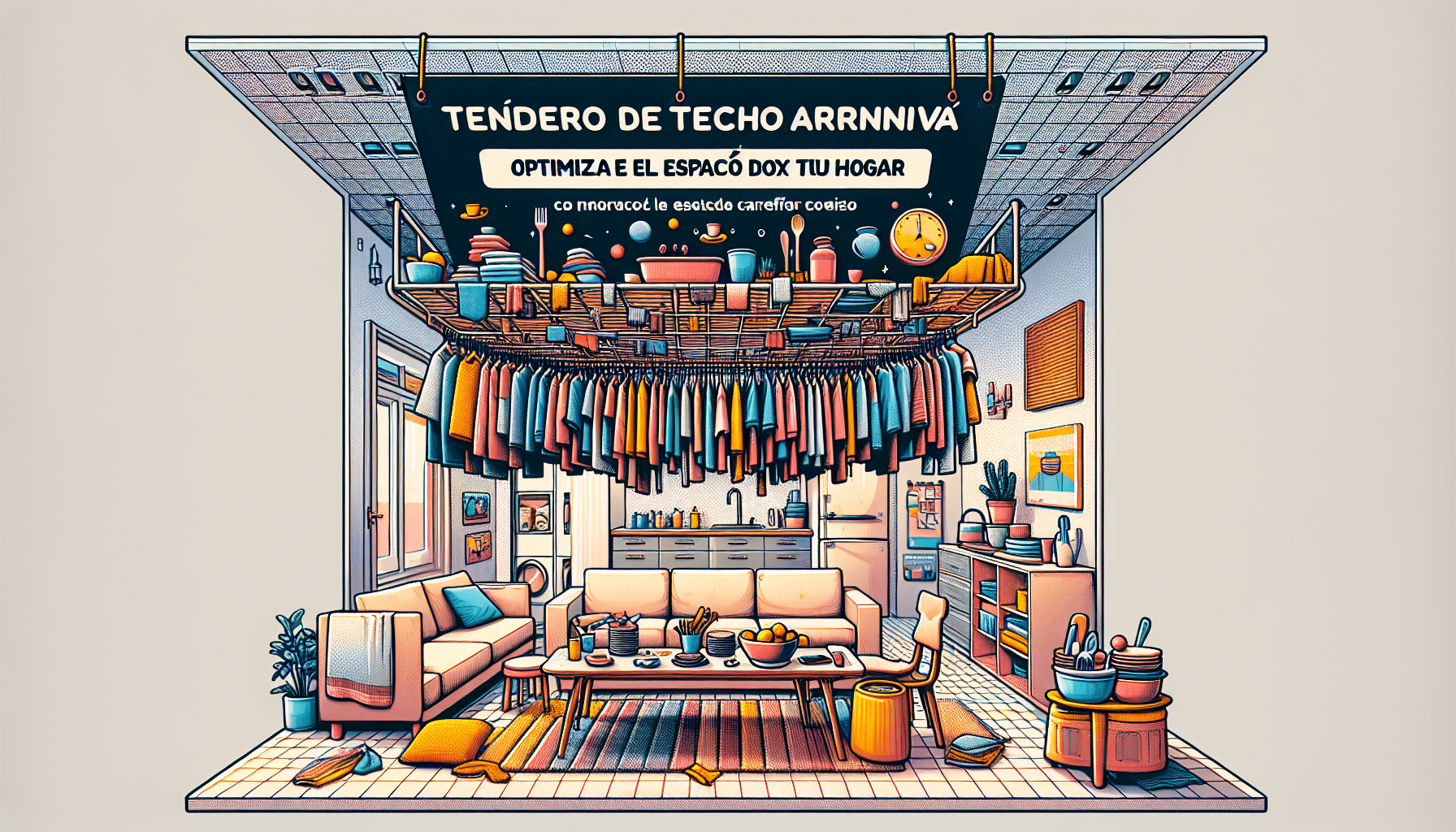 Tendedero de Techo Carrefour Innova: Optimiza el Espacio de Tu Hogar