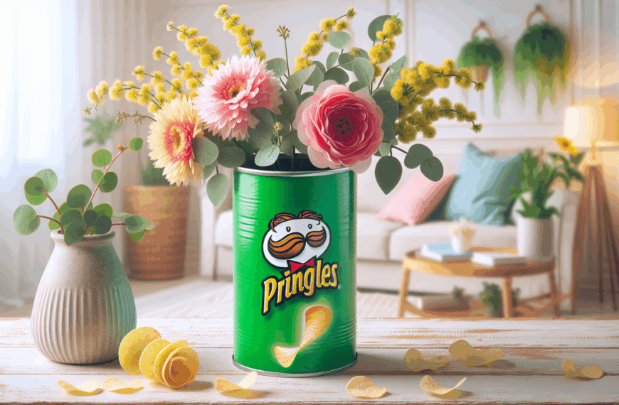 Crea Jarrones Únicos y Ecológicos a Partir de Envases de Pringles