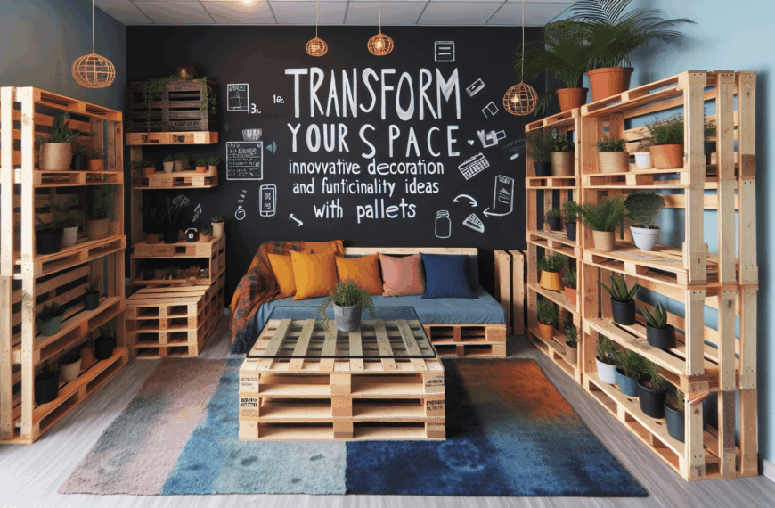 Transforma tu Espacio: Ideas Innovadoras de Decoración y Funcionalidad con Palets