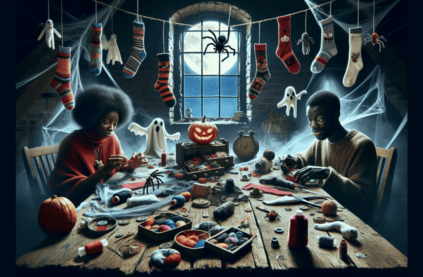 Transforma tus Calcetines Perdidos en Decoraciones Espeluznantes para Halloween