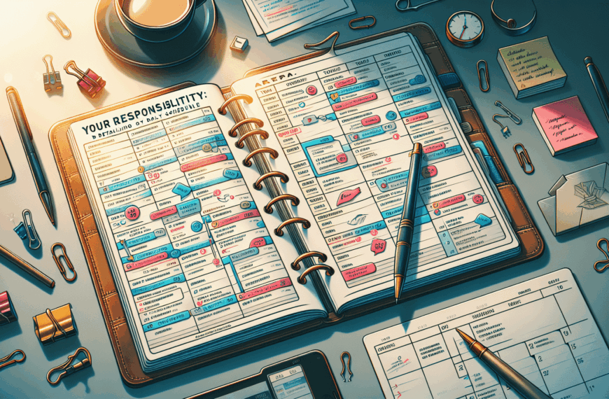 Organización Diaria: La Clave para una Agenda Detallada