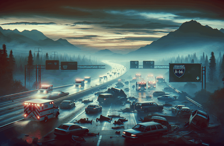 Tragedia en la A-66: Dos fallecidos y cinco heridos en colisión múltiple provocada por un vehículo en sentido contrario