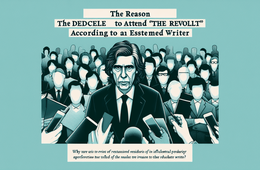 «La Razón por la que Pérez-Reverte Declina Asistir a ‘La revuelta’ según Juan Gómez Jurado» Este título recalca el punto de interés principal del contenido que es revelar o explorar la explicación dada por Juan Gómez Jurado respecto al motivo por el cual Pérez-Reverte rechaza la invitación al programa ‘La revuelta’. Al utilizar el verbo «declinar», se presenta una elección consciente y educada por parte de Pérez-Reverte, lo que puede impulsar la curiosidad sobre las razones detrás de esta decisión. La mención de ambos escritores por nombre subraya la relevancia de las personalidades involucradas, lo que potencialmente aumenta el interés…
