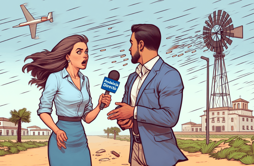 Incidente inesperado: Entrevistado interrumpe la comunicación de una reportera de ‘Andalucía Directo’ durante una DANA