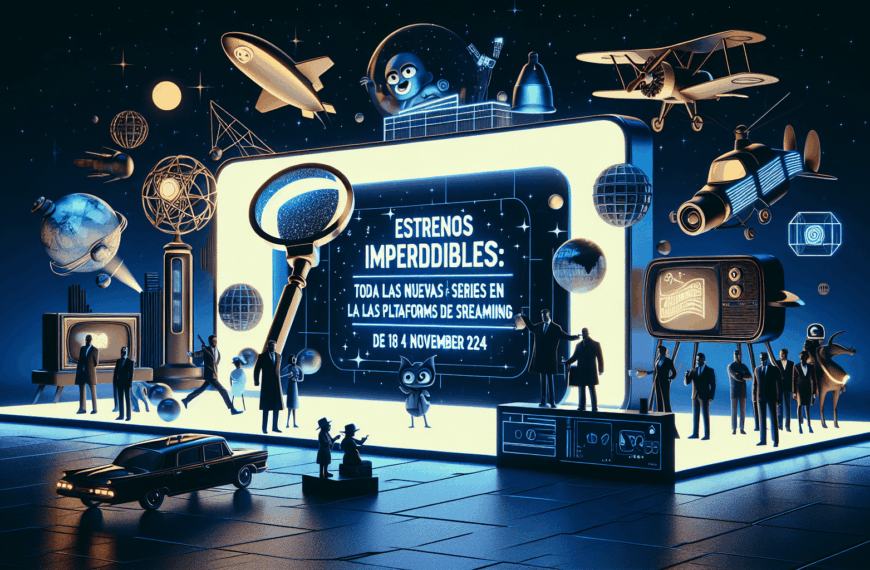 Estrenos Imperdibles: Todas las Nuevas Series en las Plataformas de Streaming del 18 al 24 de Noviembre de 2024