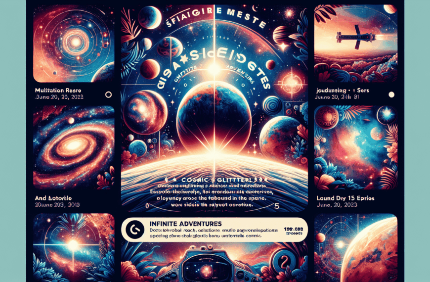 Título: «Destellos Cósmicos: Aventuras Infinitas» Número de capítulos: La primera temporada contará con una serie de 15 capítulos, ofreciendo una travesía emocionante y profunda en el universo de «Destellos Cósmicos», donde cada episodio es una nueva aventura que desvela misterios del cosmos y las relaciones interpersonales de los personajes. ¿Dónde se podrán ver?: La serie «Destellos Cósmicos: Aventuras Infinitas» estará disponible en exclusiva en la plataforma de streaming Netflix. Con lanzamientos semanales, los usuarios podrán sumergirse en este vasto universo, empezando desde el 20 de junio del 2023. Además, la serie contará con disponibilidad mundial, acompañada de múltiples opciones de…