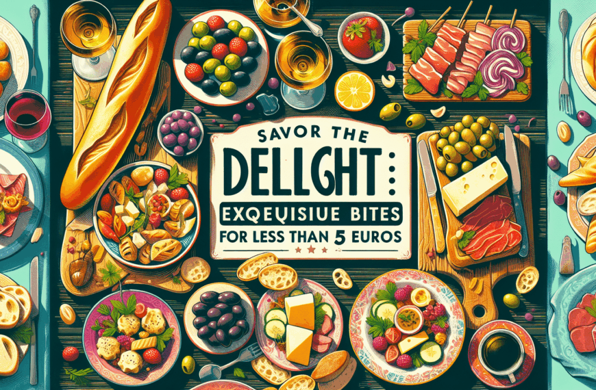 Delicias Asequibles: Exquisitos Bocados por Menos de 5 Euros