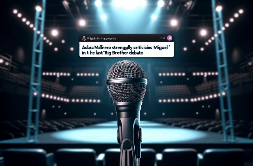 Adara Molinero Lanza Fuertes Críticas hacia Miguel Frigenti en el Último Debate de ‘Gran Hermano’