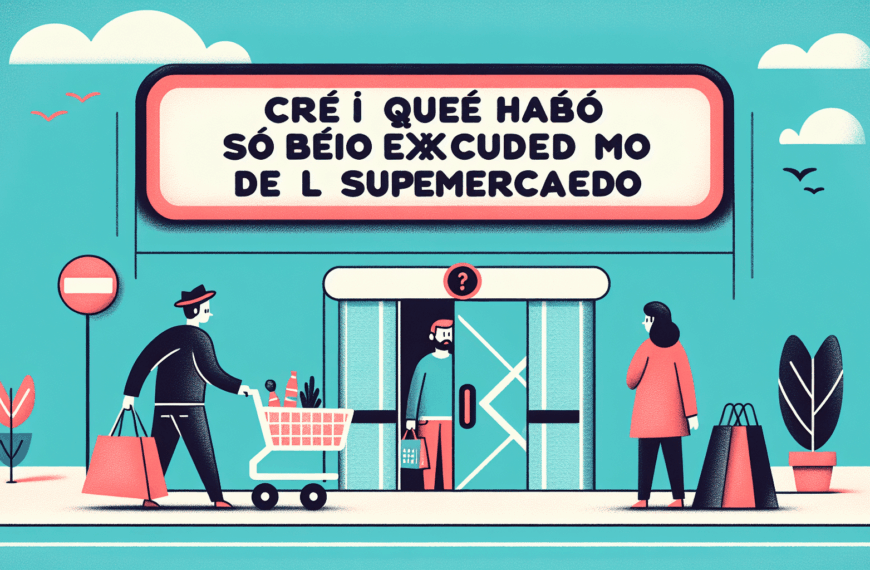 Creí Que Había Sido Excluido del Supermercado