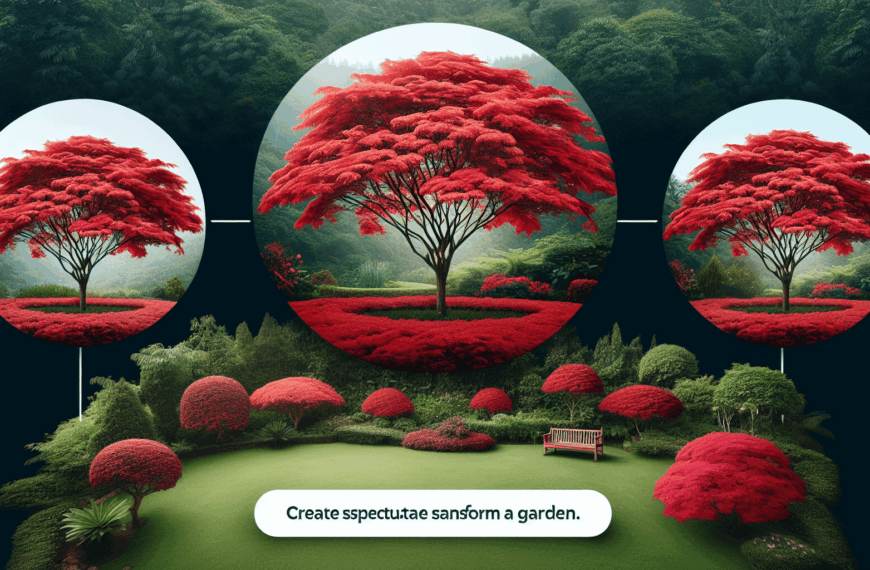 Árboles Escarlata: Tres Opciones Espectaculares para Transformar tu Jardín
