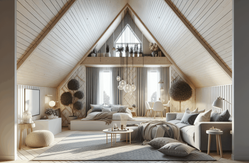 Ático Escandinavo: Elegancia y Luz en Espacios Abuhardillados