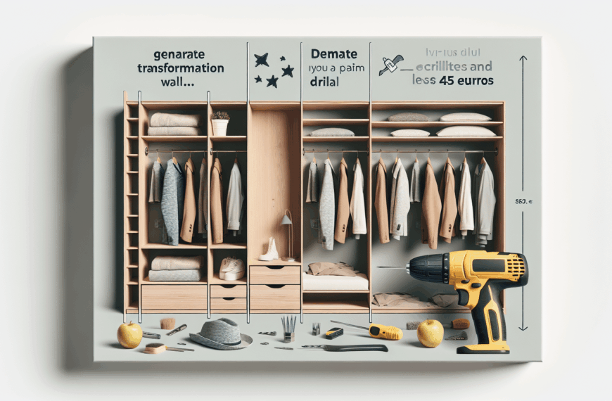 Crea el Vestidor de Tus Sueños sin Taladros por Menos de 45 Euros en Carrefour
