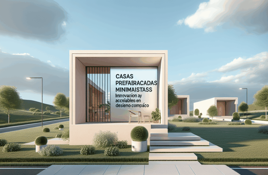Casas Prefabricadas Minimalistas: Innovación y Accesibilidad en Diseño Compacto