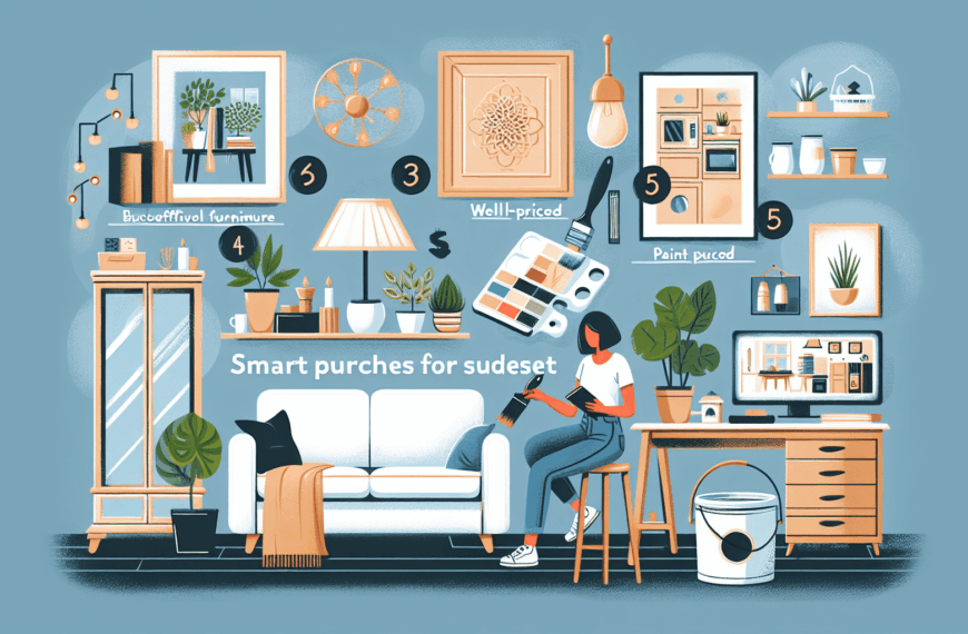 Renueva Tu Hogar de Manera Económica: Cinco Compras Inteligentes que No Romperán el Banco