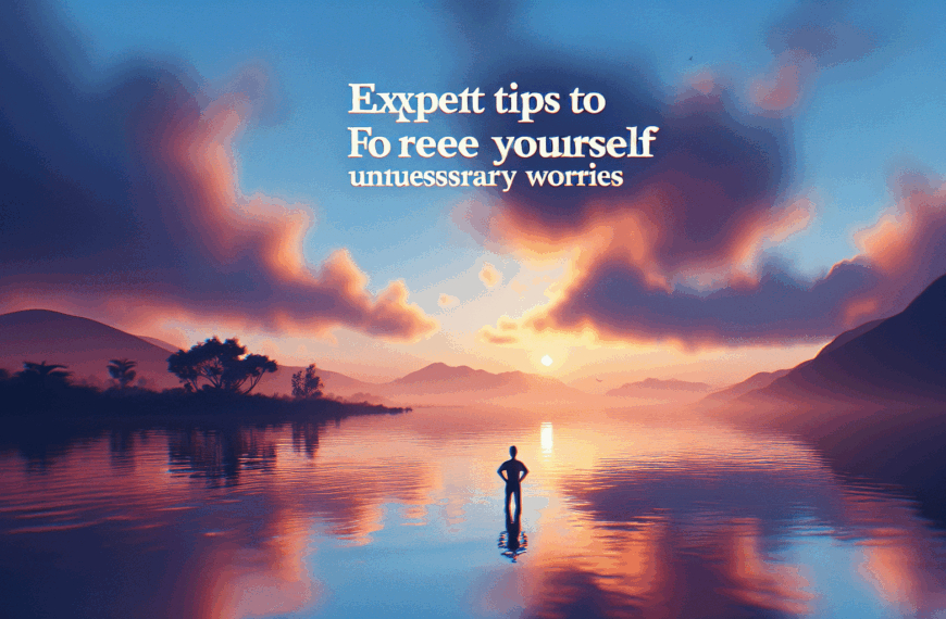 Claves de Expertos para Liberarte de Preocupaciones Innecesarias