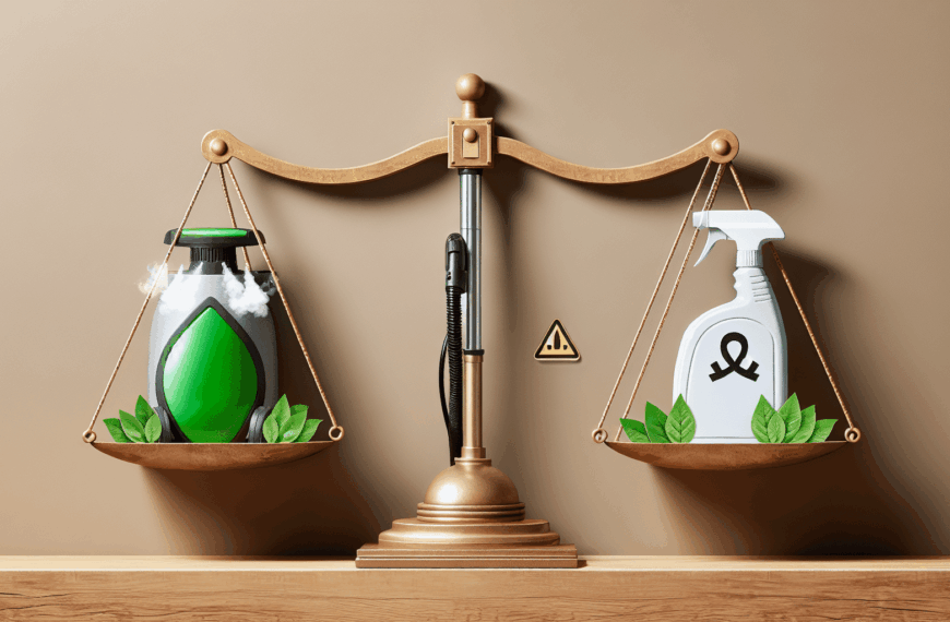 Comparativa Ecológica y Efectiva: Vapor Frente a Productos Químicos en la Limpieza