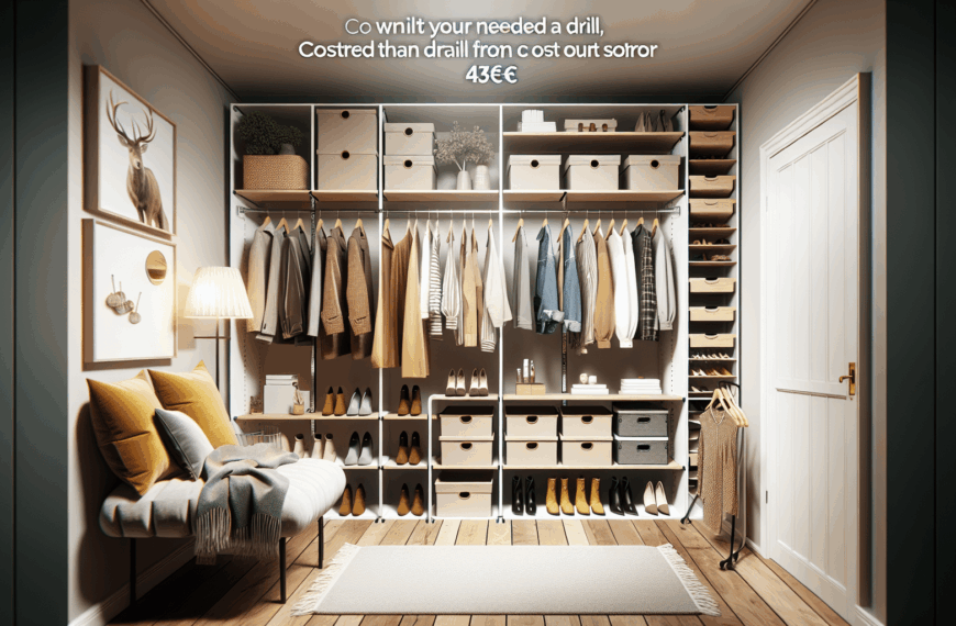 Convierte Tu Pared en un Vestidor Ideal Sin Taladro por Menos de 45 Euros en Carrefour