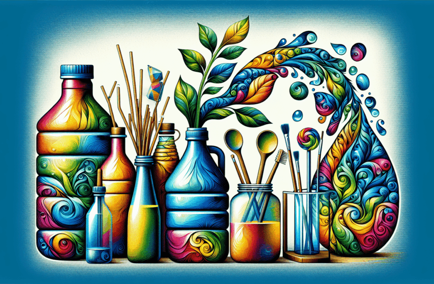 Arte Verde: Creaciones Sostenibles con Garrafas y Botellas de Agua