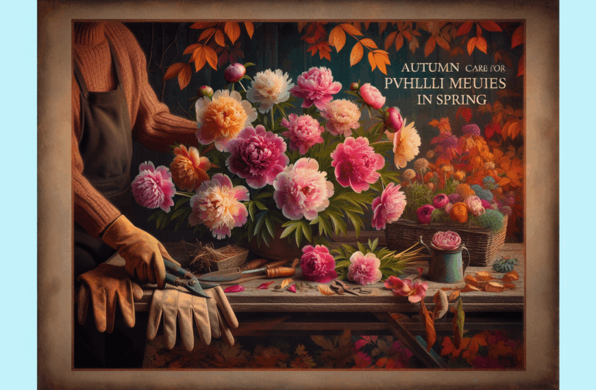 Cuidado Otoñal para Peonías Saludables y Vibrantes en Primavera